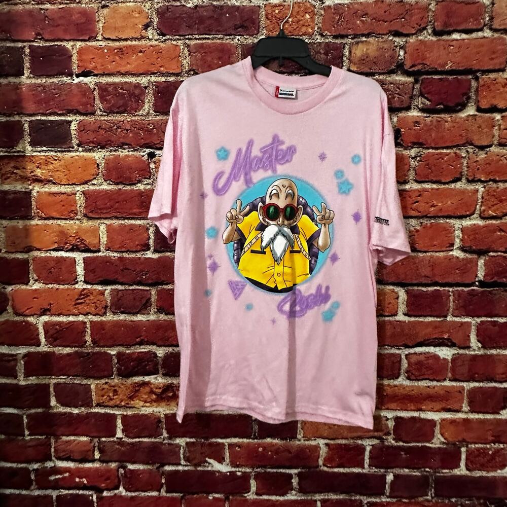 Hypland x Dragon Ball Z Master Roshi Pink T-Shirt